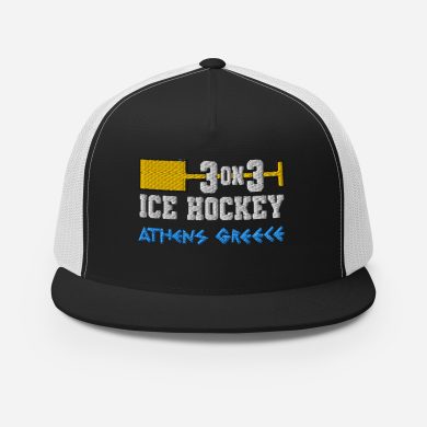 3-ON-3 Ice Hockey "Golden Shovel" Trucker Cap