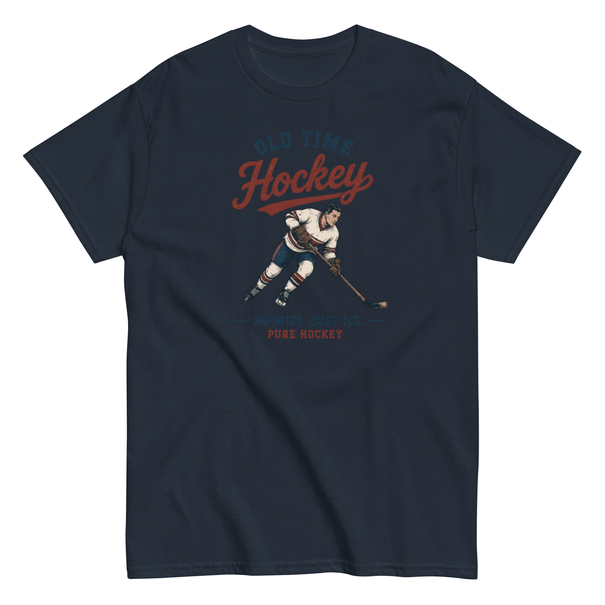 Vintage Old Time Hockey - Unisex classic tee - Image 2