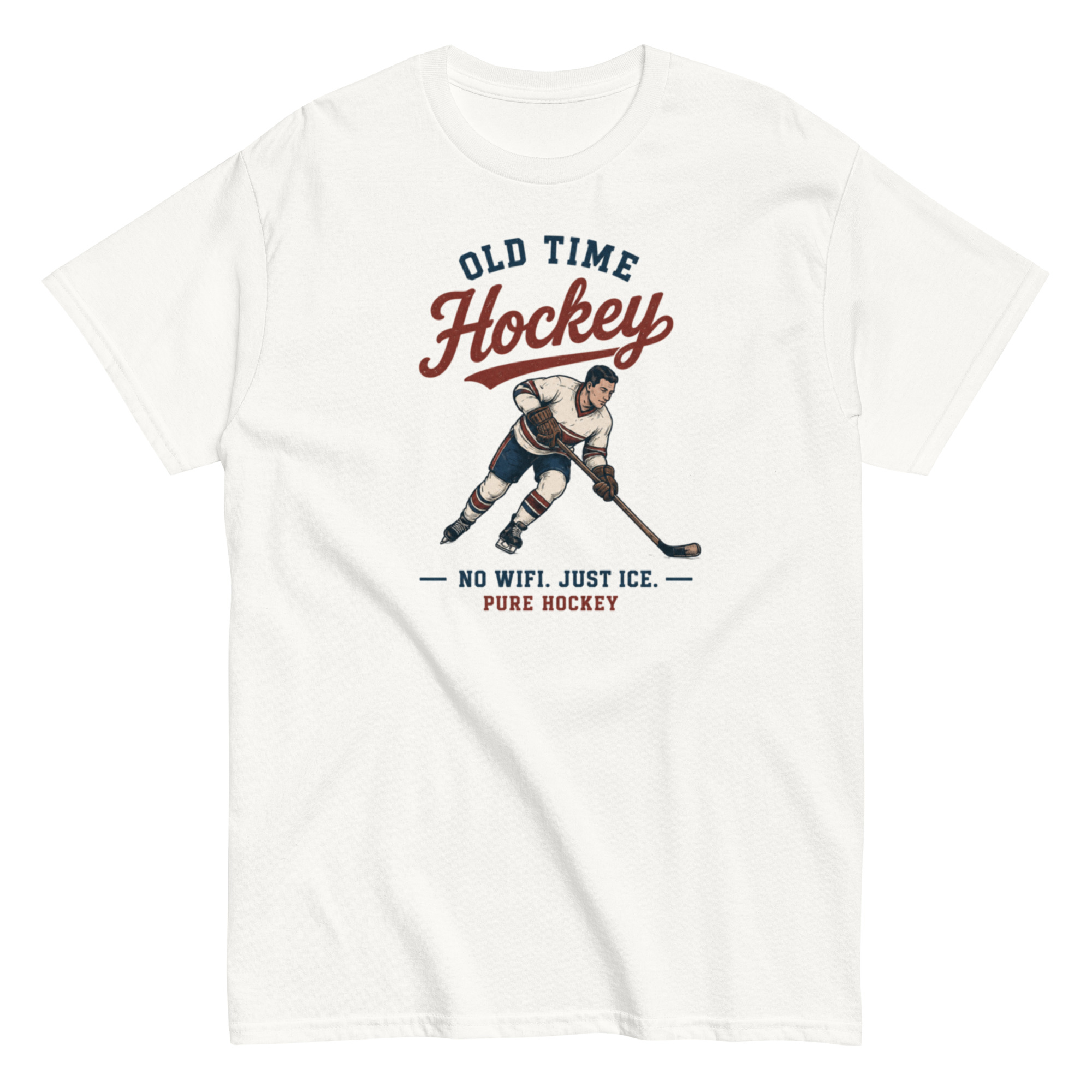 Vintage Old Time Hockey - Unisex classic tee - Image 3