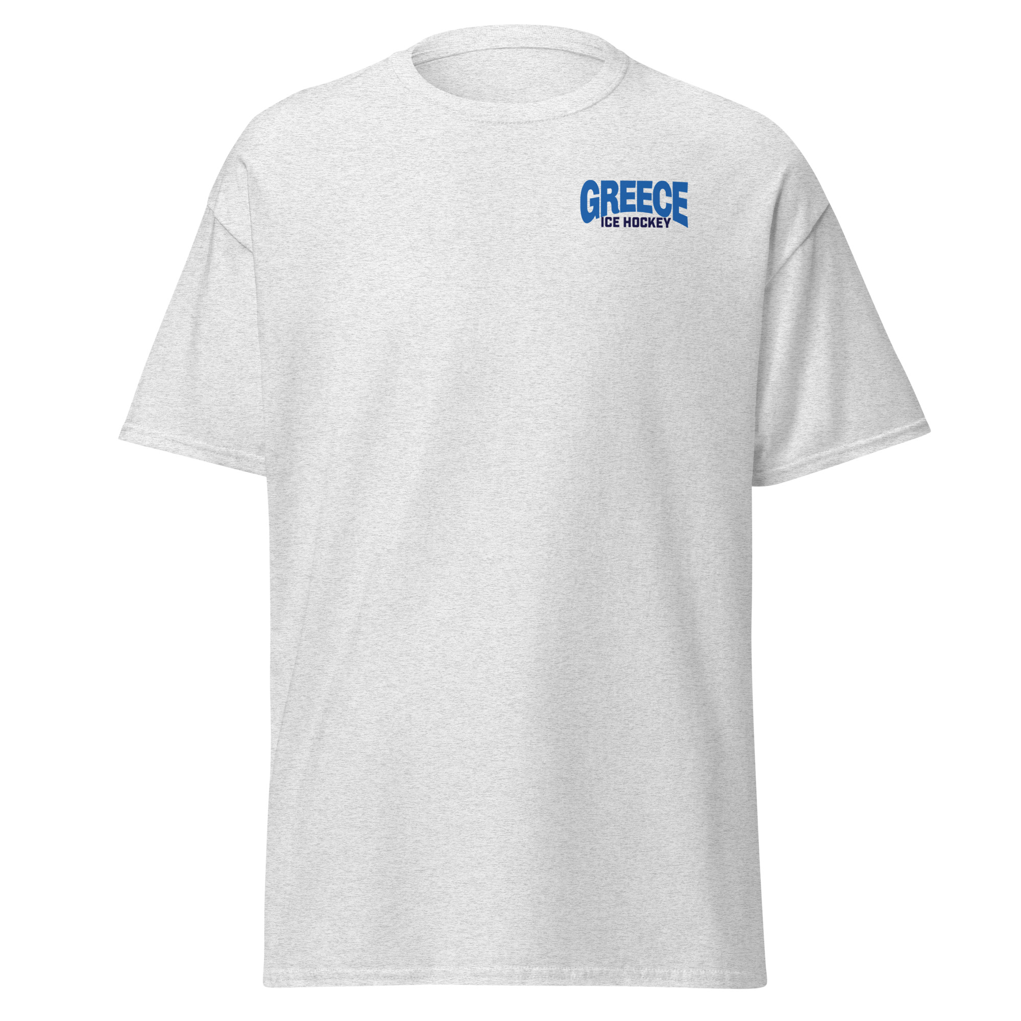 Greece Ice Hockey Stamp - Unisex tee - Image 3