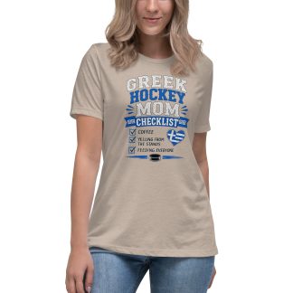 Greek Hockey Mom - Relaxed T-Shirt